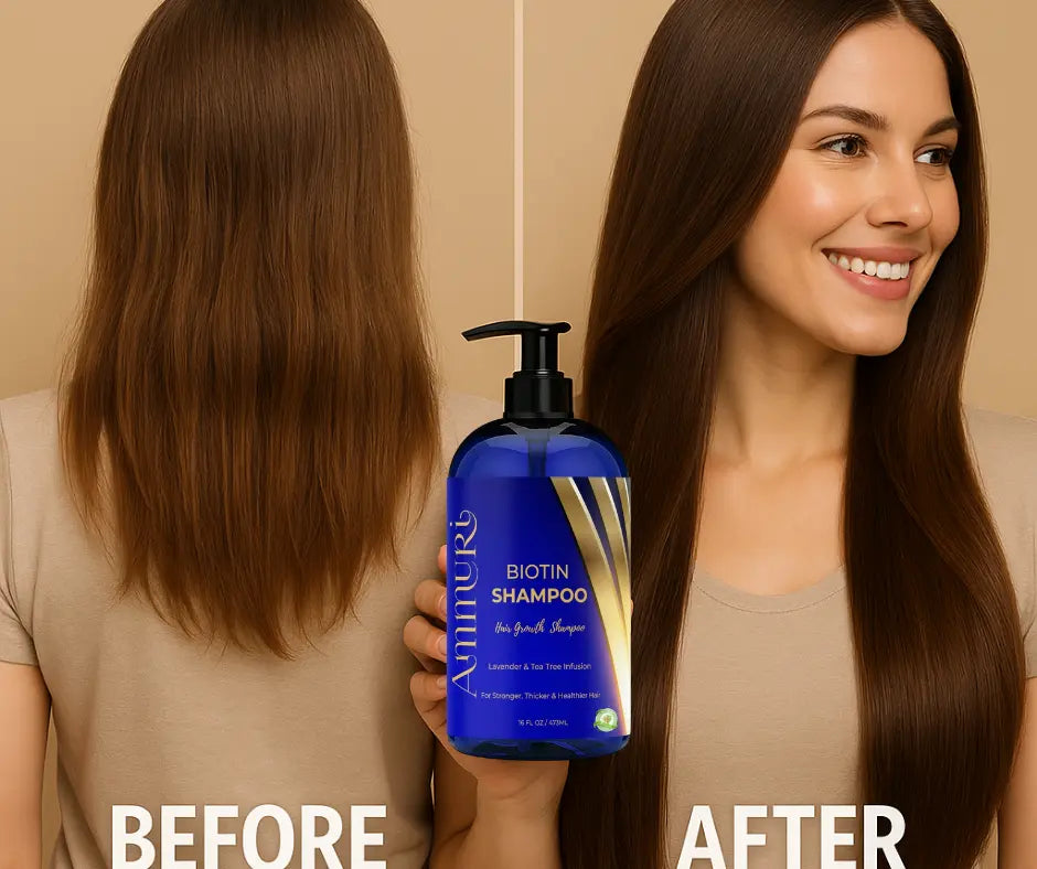 Ammuri Supreme Biotin Shampoo – Daily Hair Care for Thicker-Looking Hair (300ml)