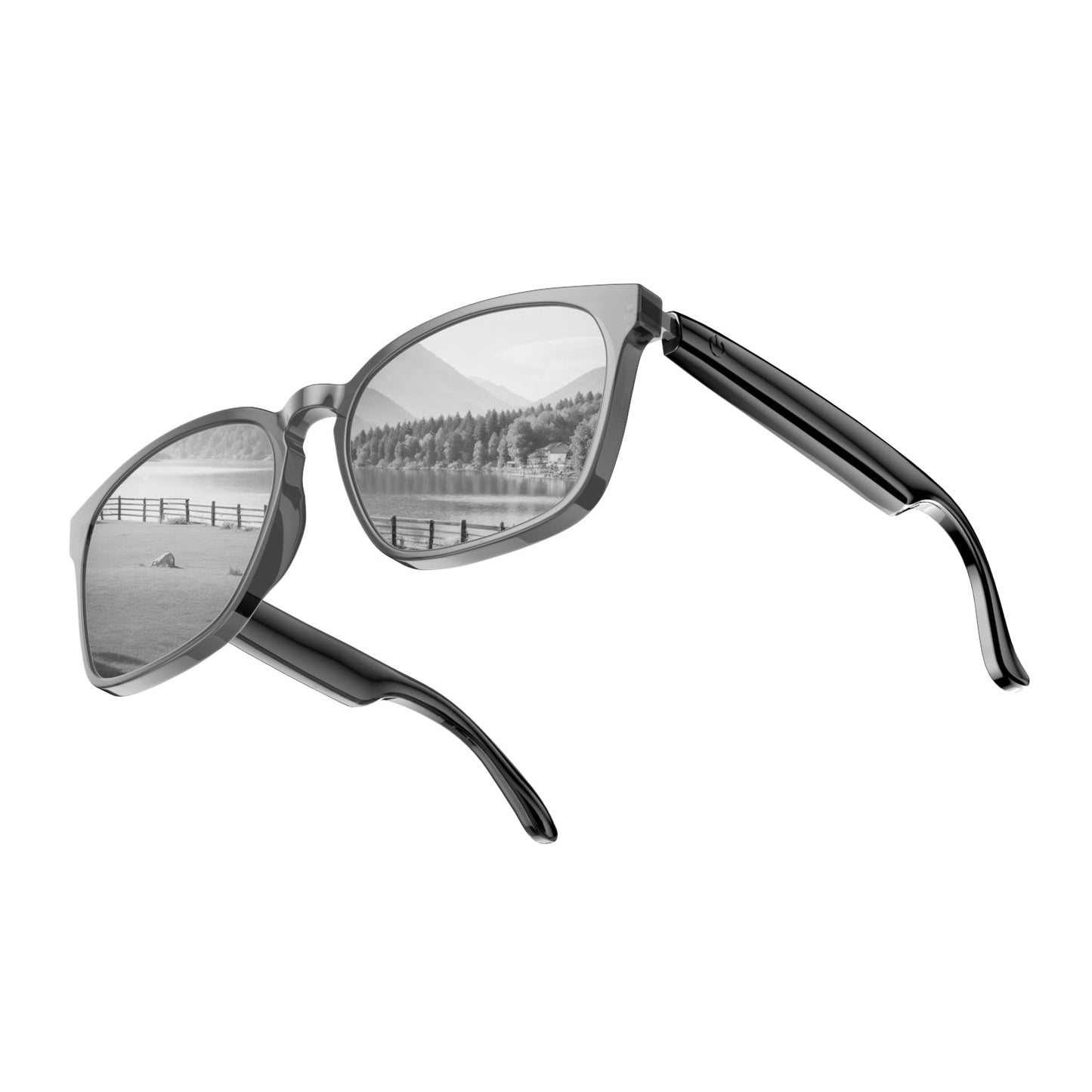 Ai Translation Smart Glasses with Bluetooth for Men Women with 140 Language Color-Change Lens Clear Headphone with Speaker Sunglasses-3