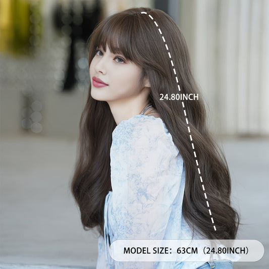 Chic Chocolate Long Curly Wig-0