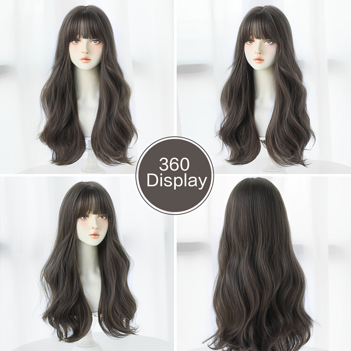 Chic Chocolate Long Curly Wig-2