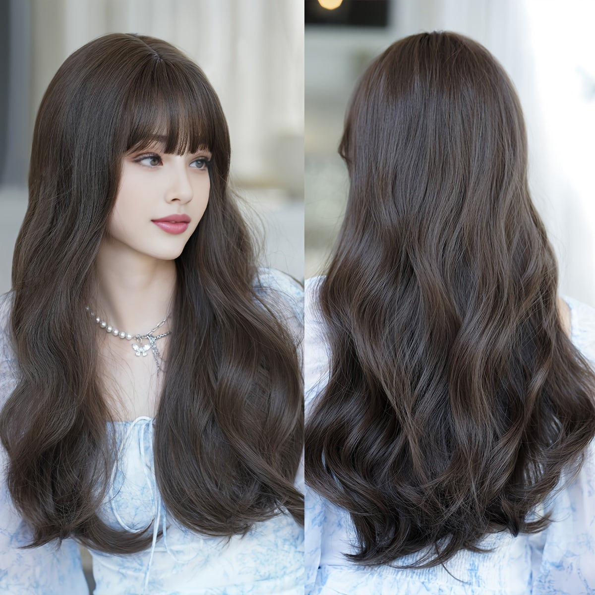 Chic Chocolate Long Curly Wig-5