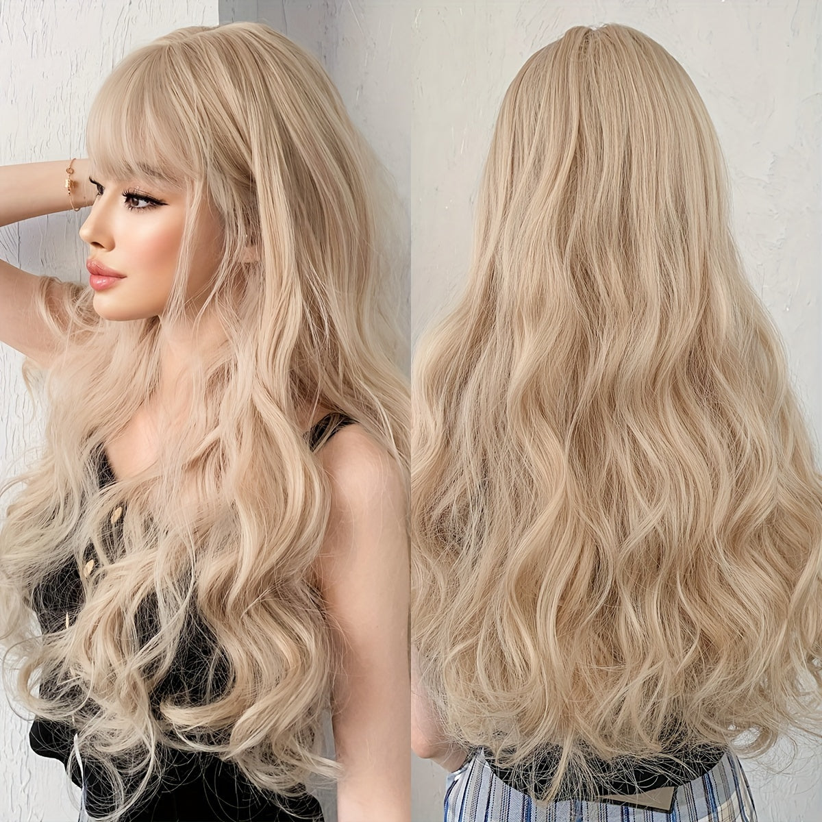 Chic Chocolate Long Curly Wig-7