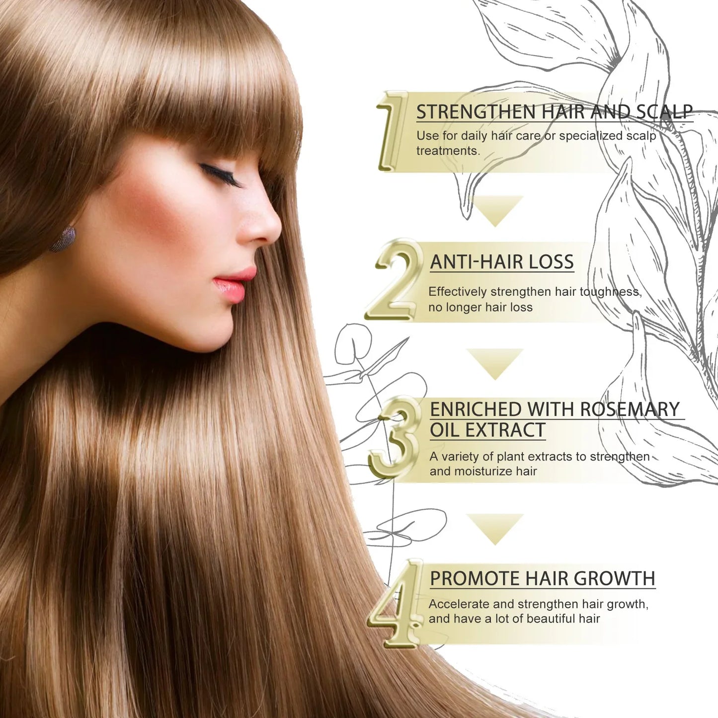 EELHOE Rosemary Oil for Hair Growth 60ml-3