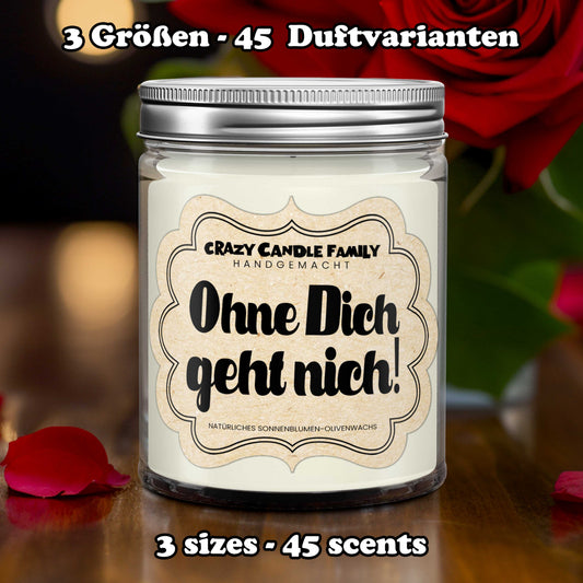 Ohne Dich geht nich! Liebes Geschenk Jahrestag Geschenke Beziehung Partner Liebe Geschenk Geschenke für ihn Geschenke für ich liebe ich