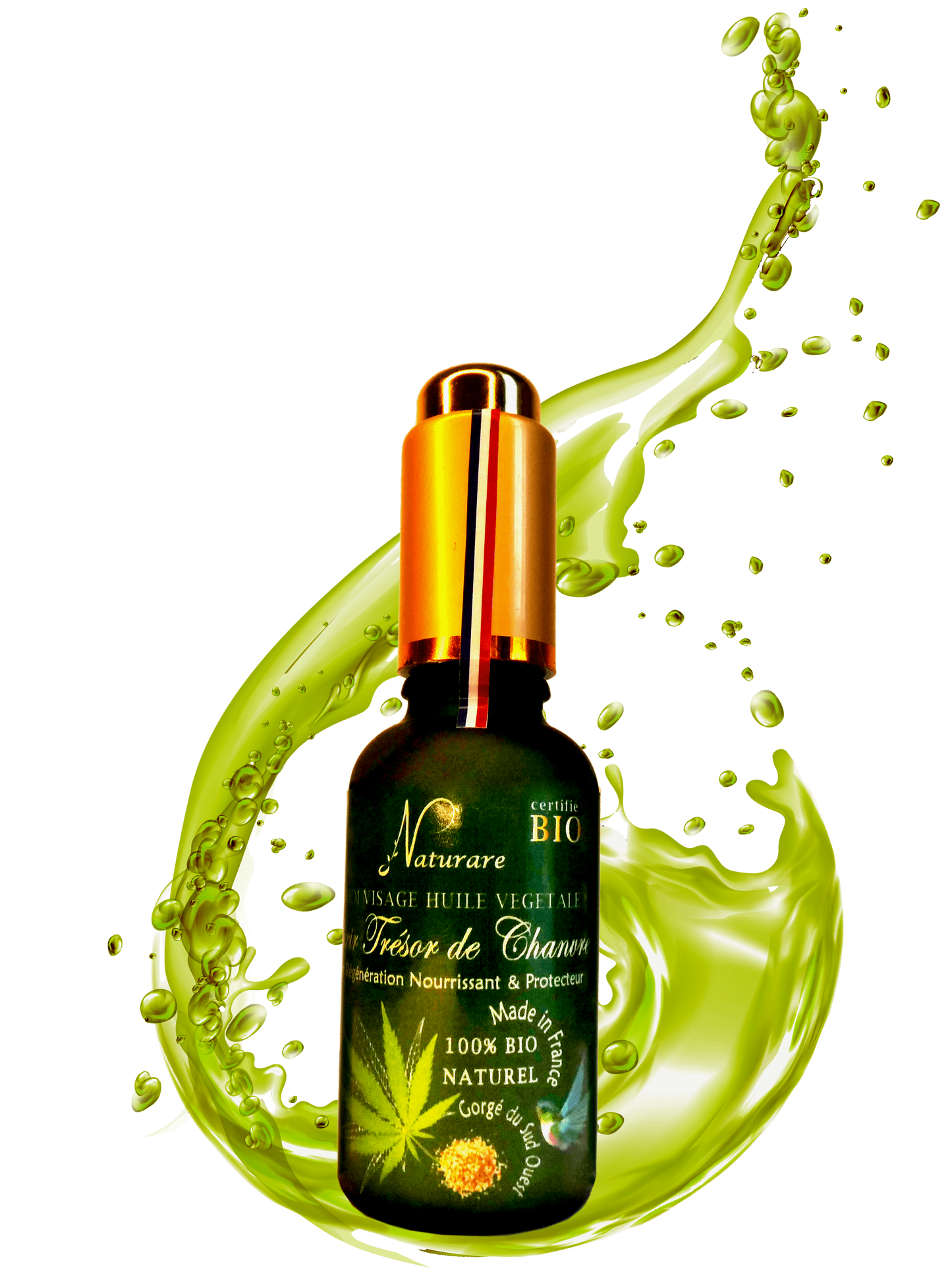 DROP - ELIXIR TRESOR DE CHANVRE BIO -  Huile Végétale, Compléments Alimentaire